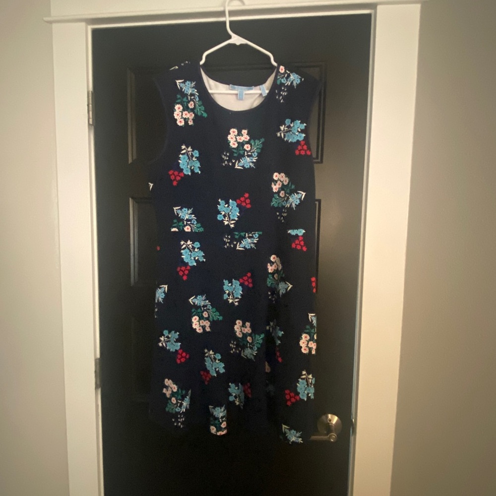 Draper James Navy Floral Swing Dress